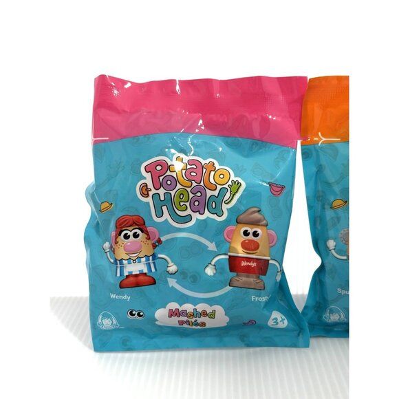 Wendy's Potato Head Mashed Toys Wendy to Frosty Mix Up & SpudBot to Cave Potato - Picture 2 of 5